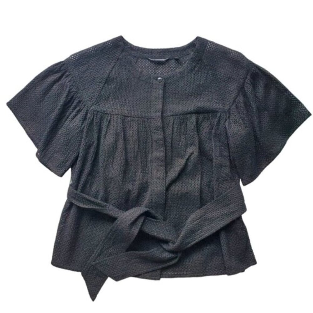 Samuel Dong Black Blouse Size M